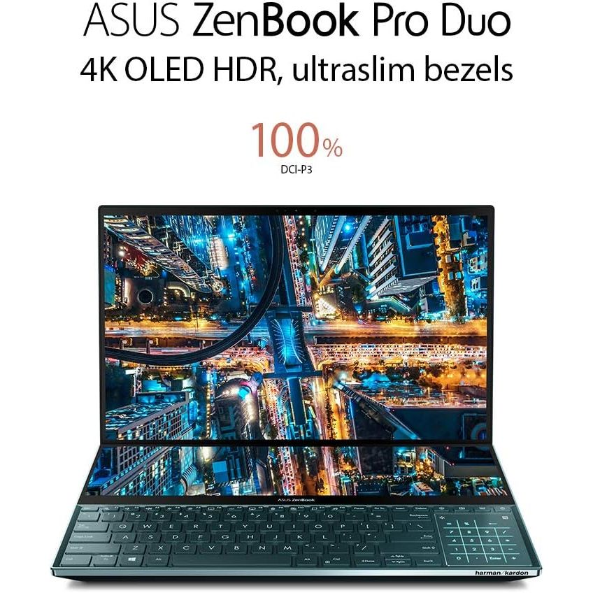 Buy ASUS,ASUS ZenBook Pro Duo UX581 – Intel Core i9, 32GB RAM, 1TB SSD, RTX 2060 6GB, 15.6" 4K Dual Screen Laptop Celestial Blue - Gadcet UK | UK | London | Scotland | Wales| Near Me | Cheap | Pay In 3 | Laptops