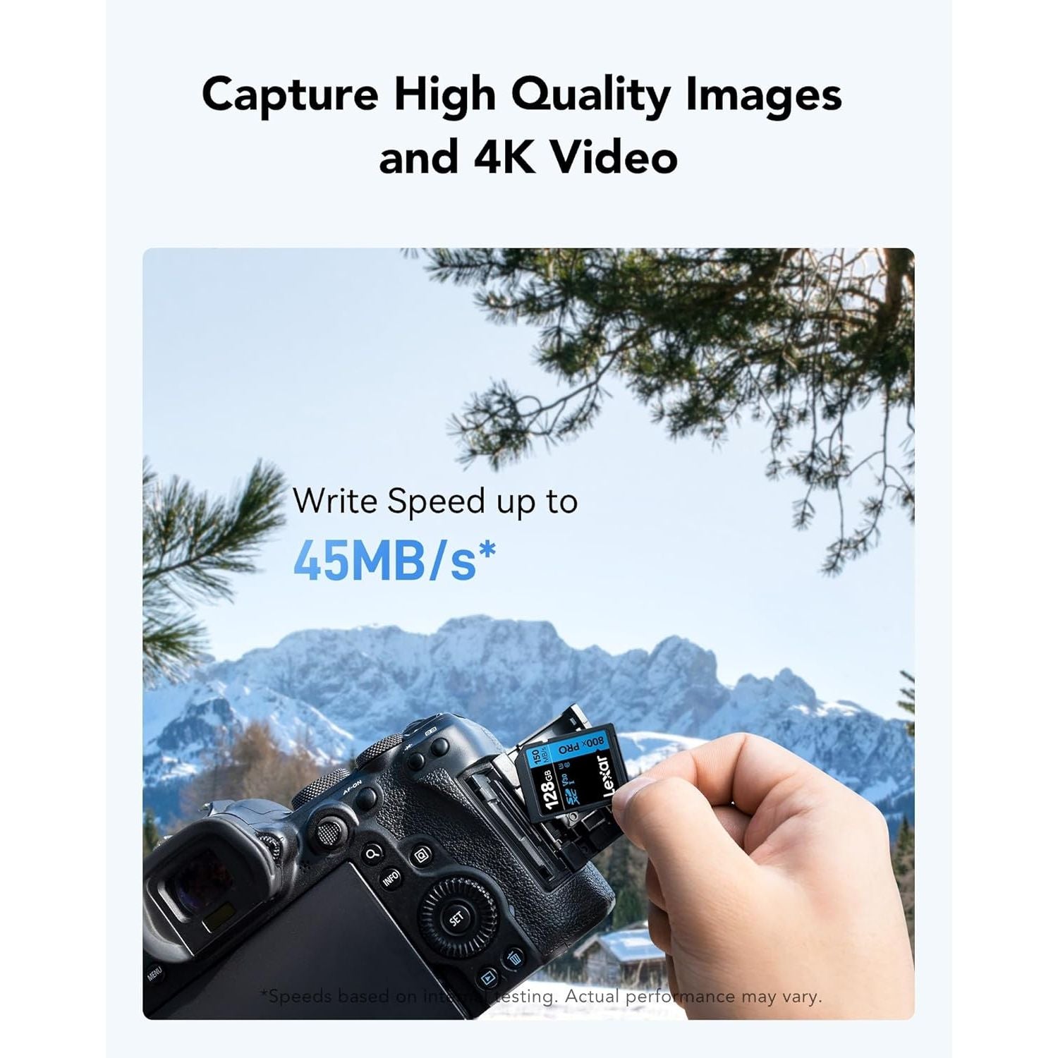 Buy Lexar,Lexar High‑Performance 800x PRO SD Card 128GB – SDXC UHS‑I Memory Card (C10, U3, V30), Up to 150 MB/s Read, 4K UHD Video, for Point‑and‑Shoot & Mid‑Range DSLR Cameras, HD Camcorders (LSD0800P128G‑BNNAA) - Gadcet UK | UK | London | Scotland | Wales| Near Me | Cheap | Pay In 3 | Data Storage & External Drives