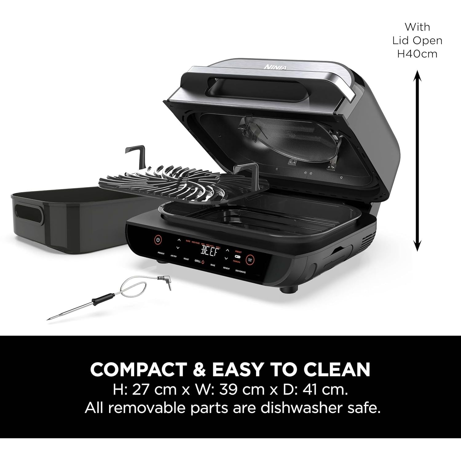 Buy NINJA,Ninja Foodi Max AG551UK Health Grill & Air Fryer - Grey - Gadcet UK | UK | London | Scotland | Wales| Near Me | Cheap | Pay In 3 | Food Cookers & Steamers
