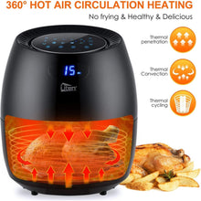Buy Uten,Air Fryer, Uten 6.5L Power Air Fryer with Digital Display, Rapid Air Circulation System Adjustable Temperature and 30 Minute Timer for Healthy Oil Free & Low Fat 1800W - Gadcet UK | UK | London | Scotland | Wales| Near Me | Cheap | Pay In 3 | Kitchen Appliances