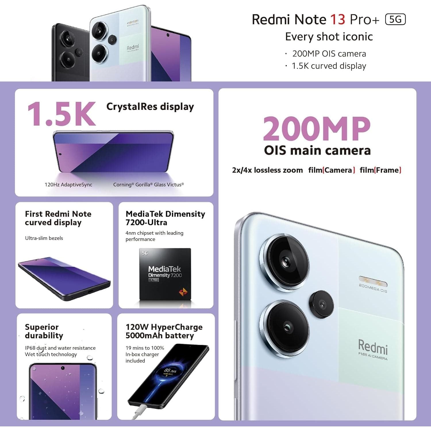 Buy Xiaomi,Xiaomi Redmi Note 13 Pro+ 5G 512GB - Midnight Black - Gadcet UK | UK | London | Scotland | Wales| Near Me | Cheap | Pay In 3 | Unlocked Mobile Phones