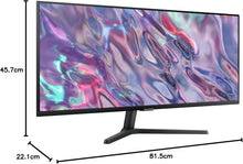 Samsung LS34C500GAUXXU 34" WQHD Monitor – 3440×1440, 100Hz, VA, HDMI, DisplayPort, FreeSync