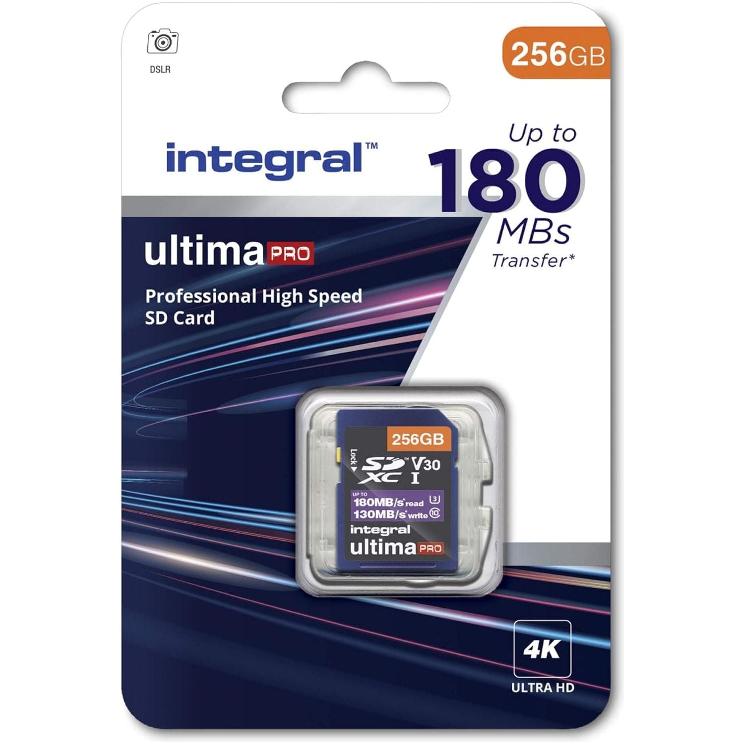Buy Integral,Integral 256GB SD Card 4K Video Read Speed 180MB/s and Write Speed 130MB/s SDXC V30 U3 180-V30 Our Fastest Ever High Speed SD Memory Card - Gadcet UK | UK | London | Scotland | Wales| Ireland | Near Me | Cheap | Pay In 3 | Memory Card