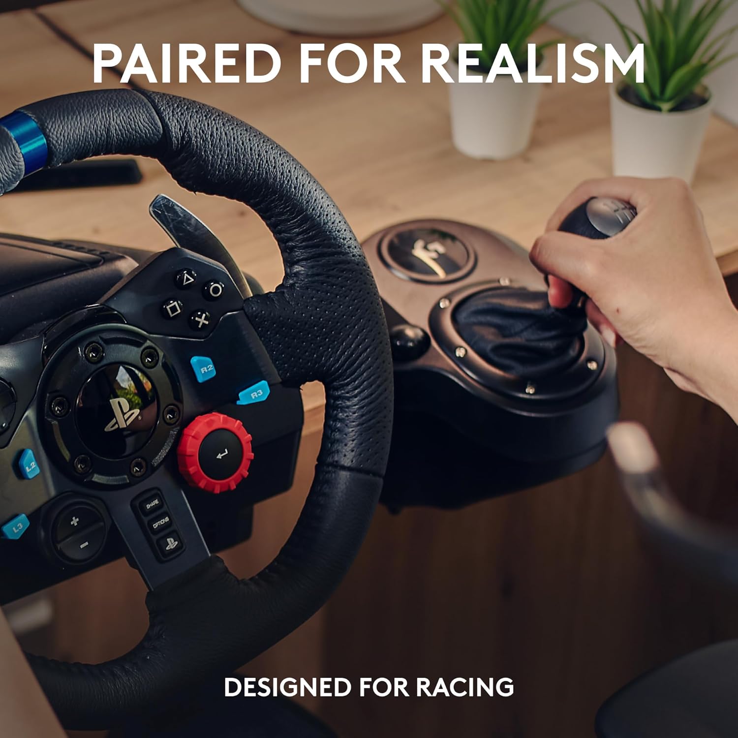 Logitech G29 SE Driving Force Racing Wheel, Pedals & 6-Speed Shifter – Dual-Motor Force Feedback, 900° Rotation – PS5, PS4 & PC