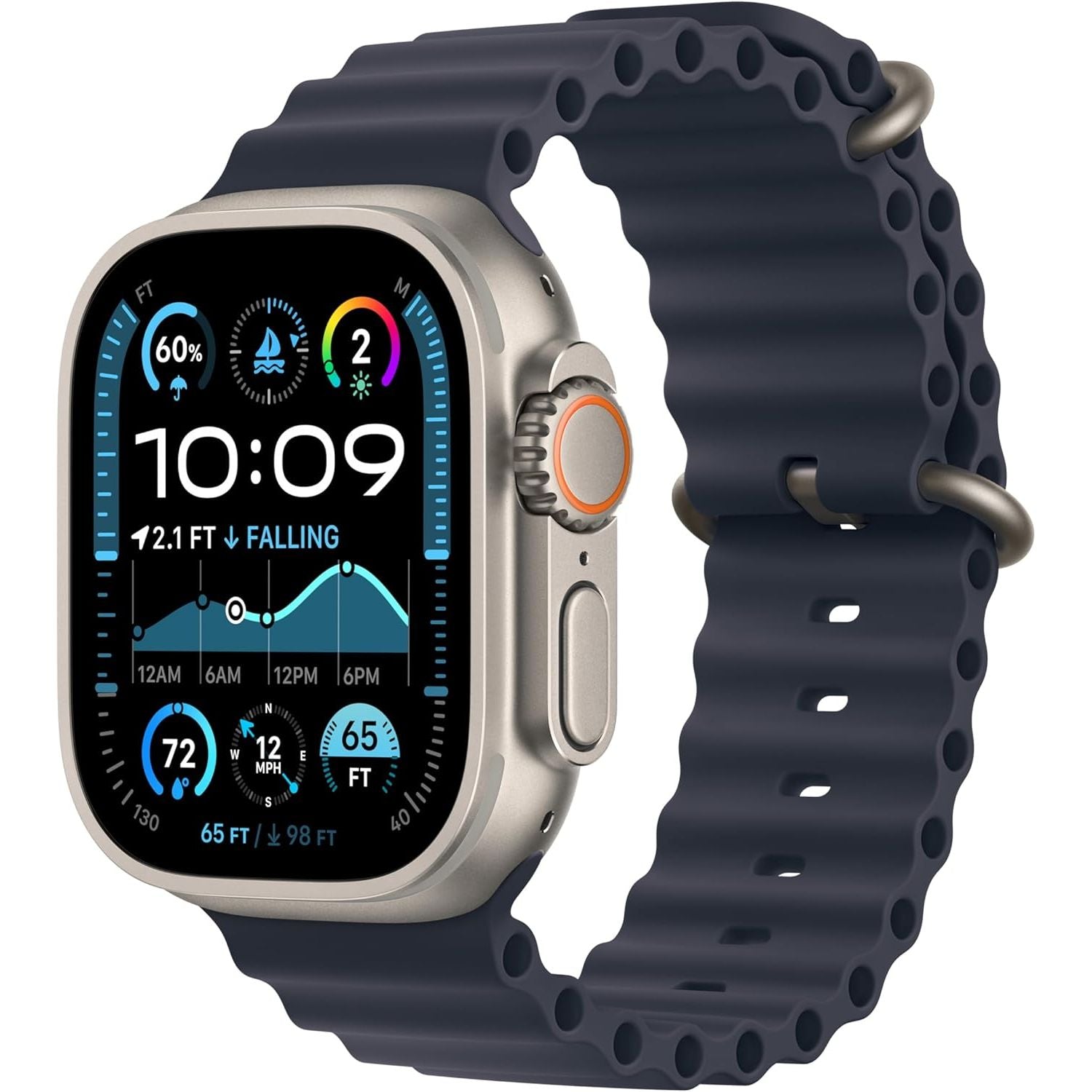 Buy Apple,Apple Watch Ultra 2 (49mm) GPS + Cellular – Titanium Case with Navy Ocean Band, Fitness & Sports Smartwatch - Gadcet UK | UK | London | Scotland | Wales| Near Me | Cheap | Pay In 3 | Smart Watches