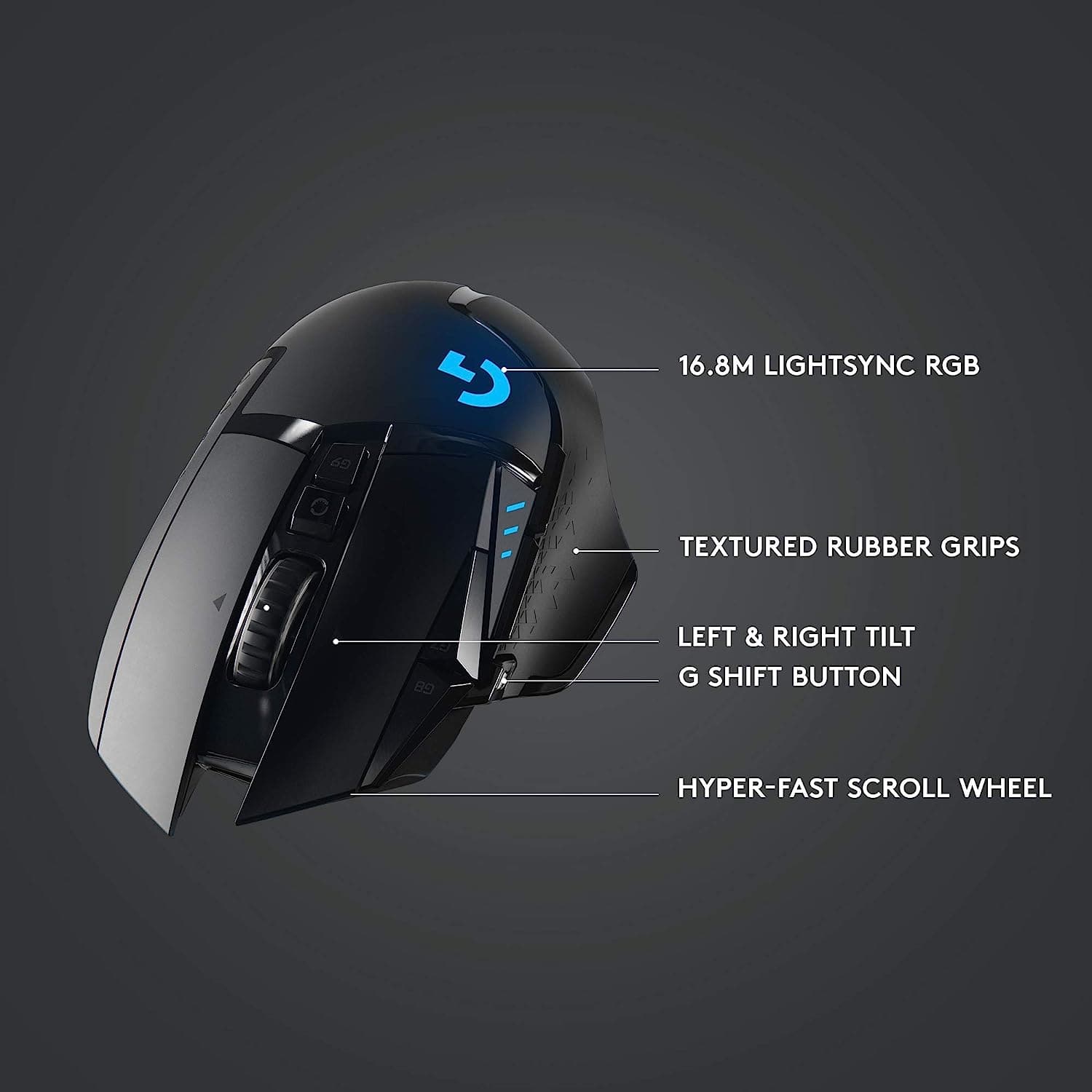 Buy Logitech,Logitech G502 LIGHTSPEED Wireless Gaming Mouse, HERO 25K Sensor, 25,600 DPI, RGB, Adjustable Weights, 11 Programmable Buttons, Long Battery Life, On-Board Memory, PC / Mac - Gadcet.com | UK | London | Scotland | Wales| Ireland | Near Me | Cheap | Pay In 3 | Gaming mouse