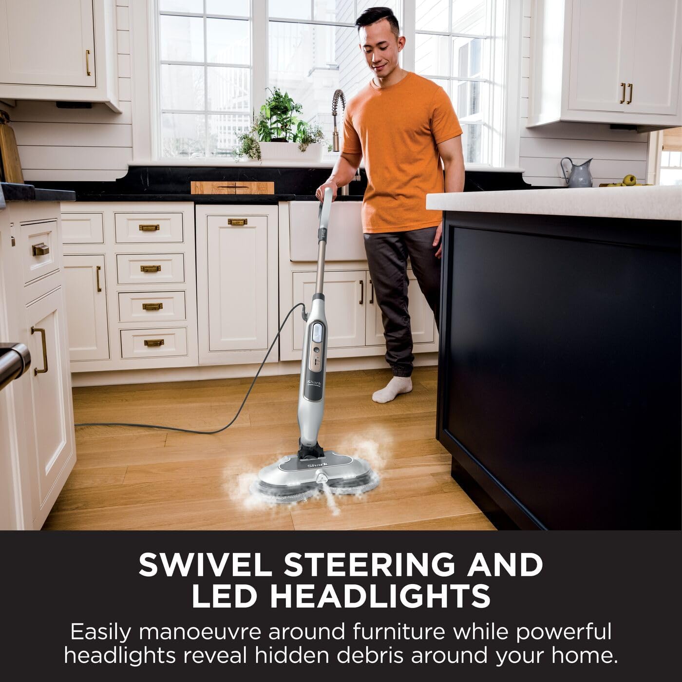 Buy Shark,Shark Automatic Steam Mop with 2 Rotating Power Pads & 3 Steam Settings – White & Grey S8201UK - Gadcet UK | UK | London | Scotland | Wales| Near Me | Cheap | Pay In 3 | Upright Steam Mops