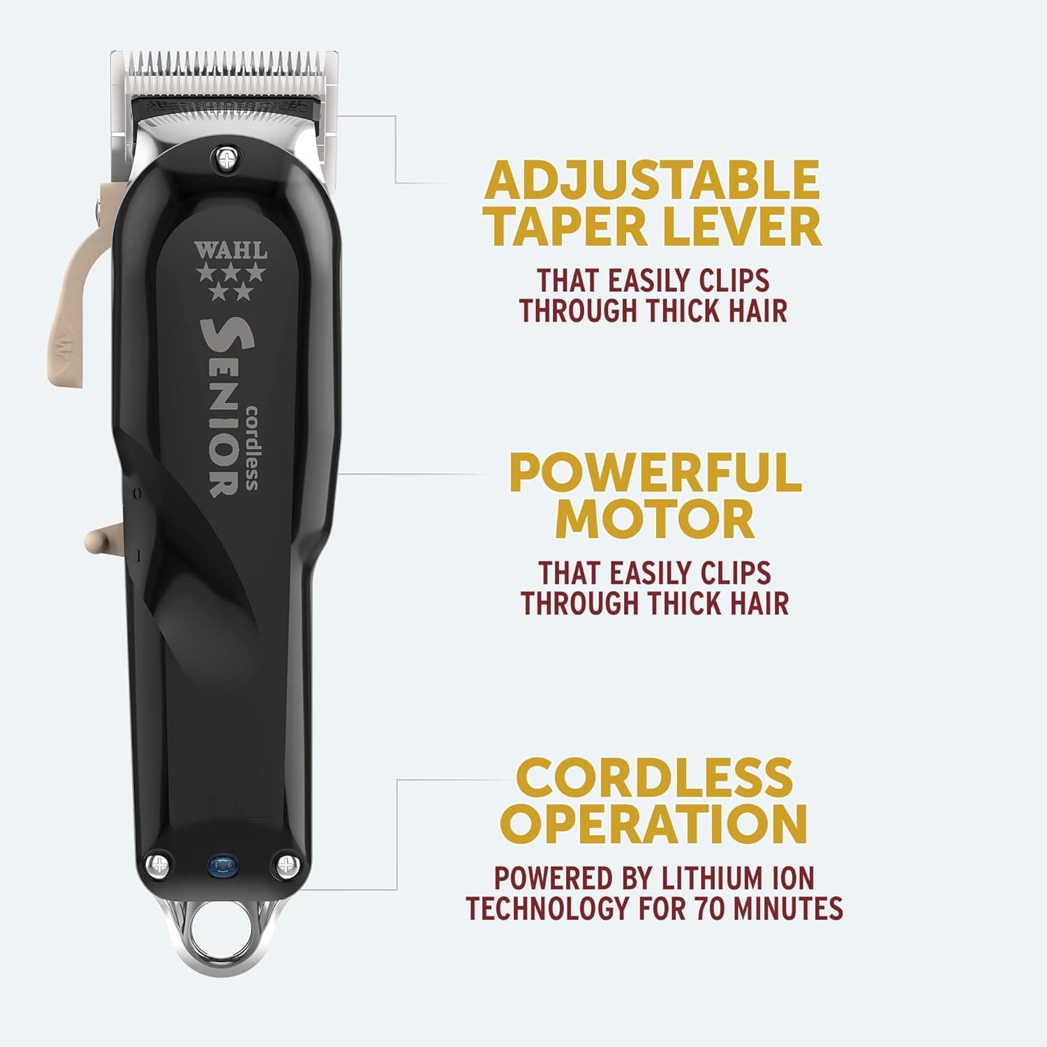 Buy WAHL,Wahl 5 Star Cordless Senior Clipper, Professional Hair Clippers, Pro Haircutting Kit, Clippers for Thick Hair, Taper Lever, Fading, Close Cut, Powerful Motor, Cordless, Lightweight, Barbers Supplies - Gadcet UK | UK | London | Scotland | Wales| Near Me | Cheap | Pay In 3 | Shaver & Trimmer