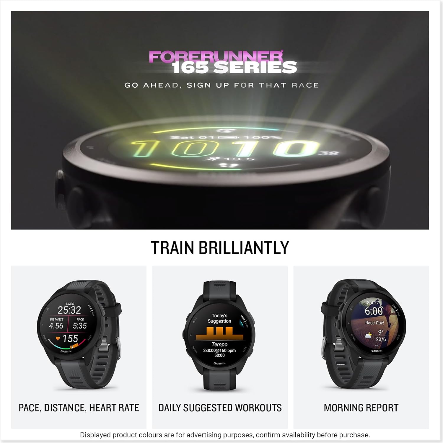 Buy Garmin,Garmin Forerunner 165 – GPS Running Smartwatch, 43mm – White - Gadcet UK | UK | London | Scotland | Wales| Near Me | Cheap | Pay In 3 | Smart Watches