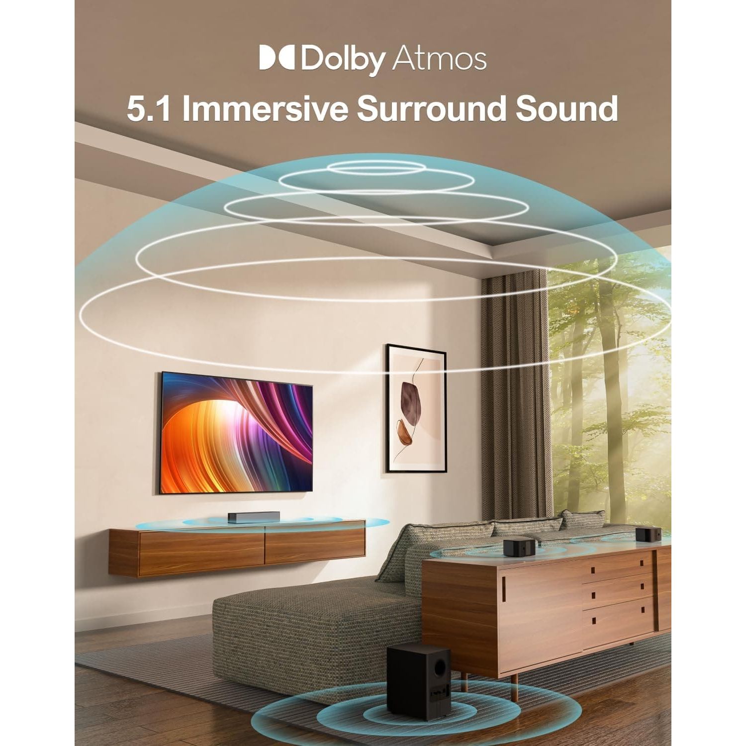 Buy ULTIMEA,ULTIMEA 5.1 Dolby Atmos Soundbar, 3D Surround Sound System Sound Bar for TV, TV Sound Bar with Wireless Subwoofer, Surround and Bass Adjustable Home Audio TV Speakers, Poseidon D60 Series, 2023 Model - Gadcet UK | UK | London | Scotland | Wales| Ireland | Near Me | Cheap | Pay In 3 | Bluetooth Speaker