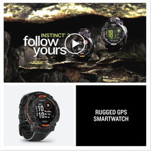 Garmin Instinct 3 Solar GPS Smartwatch – 45mm, Rugged Outdoor Design, Built-in Flashlight, Black