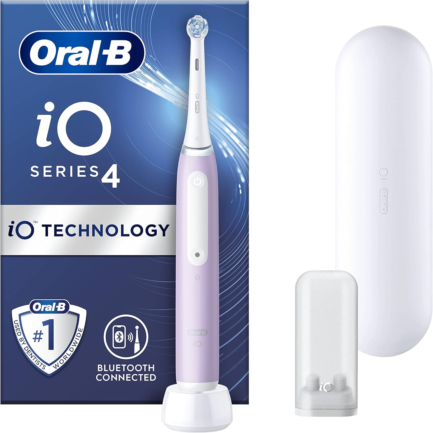 Buy Oral-B,Oral-B iO4 Electric Toothbrush for Adults – 4 Modes, Teeth Whitening, Travel Case, Lavender, UK 2-Pin Plug - Gadcet UK | UK | London | Scotland | Wales| Near Me | Cheap | Pay In 3 | Electric Toothbrushes