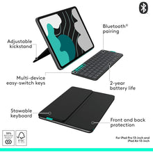 Buy Cashtro Ltd,Logitech Flip Folio Keyboard Case – iPad Pro 13" (M4) & iPad Air 13" (M2/M3), Bluetooth, UK Layout, Graphite - Gadcet UK | UK | London | Scotland | Wales| Near Me | Cheap | Pay In 3 | CASE