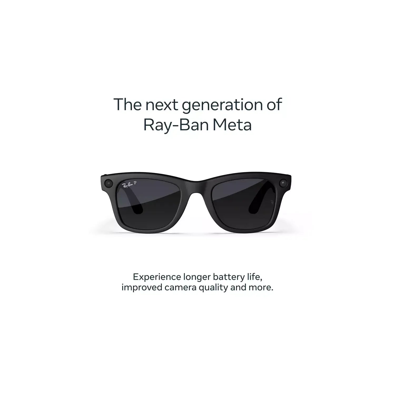 Buy Ecat Tech Ltd,Ray-Ban Meta Wayfarer Gen 2 - Matte Blk, Polarised Graphite - Gadcet UK | UK | London | Scotland | Wales| Near Me | Cheap | Pay In 3 | Sunglasses