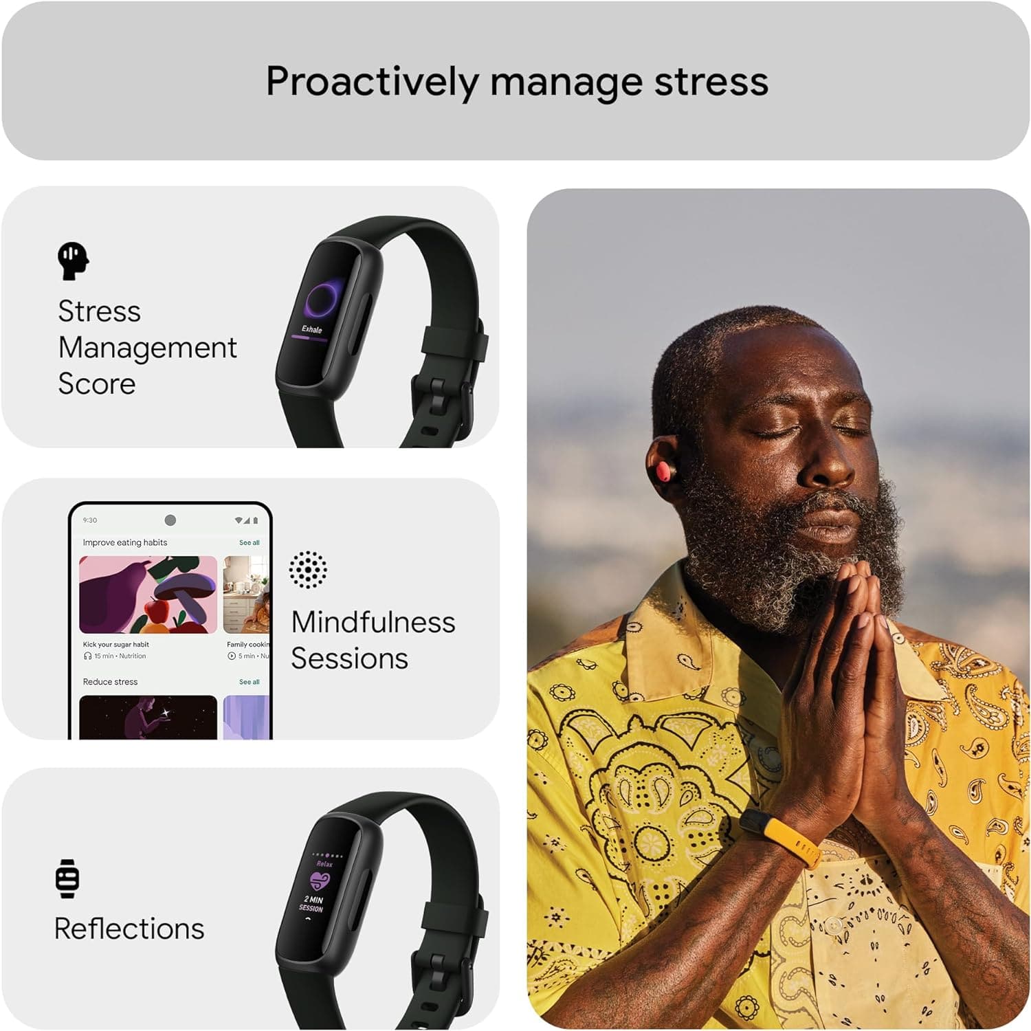 Buy Fitbit,Fitbit Inspire 3 Fitness Tracker - Black - Gadcet UK | UK | London | Scotland | Wales| Near Me | Cheap | Pay In 3 | Watch Bands