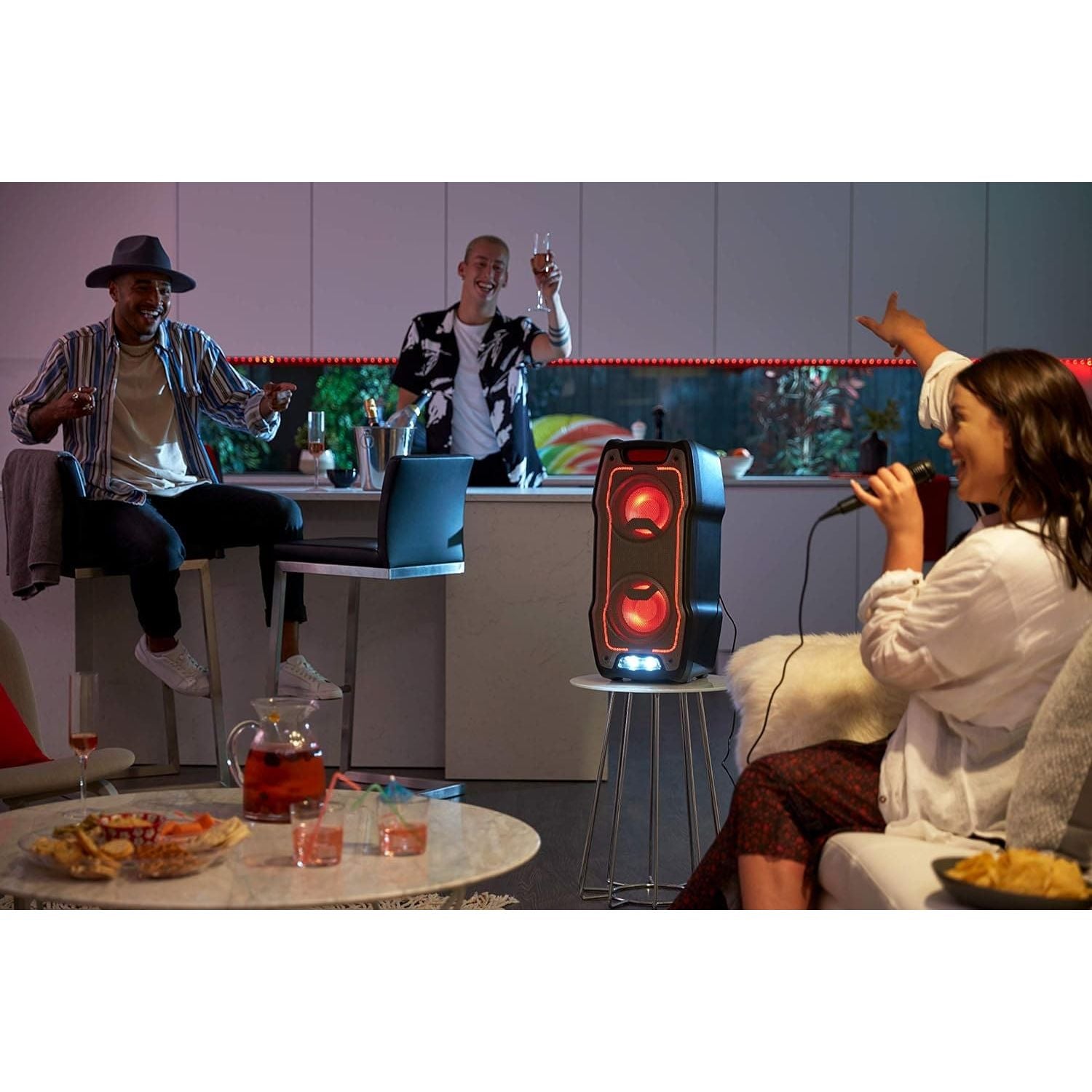 Buy SHARP,SHARP PS-929 180W High Power Portable Party Speaker Hi-Fi System with Built in Rechargeable Battery, Flashing Disco Lights & Strobe, TWS, Bluetooth, USB, Aux & Microphone – Black - Gadcet UK | UK | London | Scotland | Wales| Ireland | Near Me | Cheap | Pay In 3 | Speakers