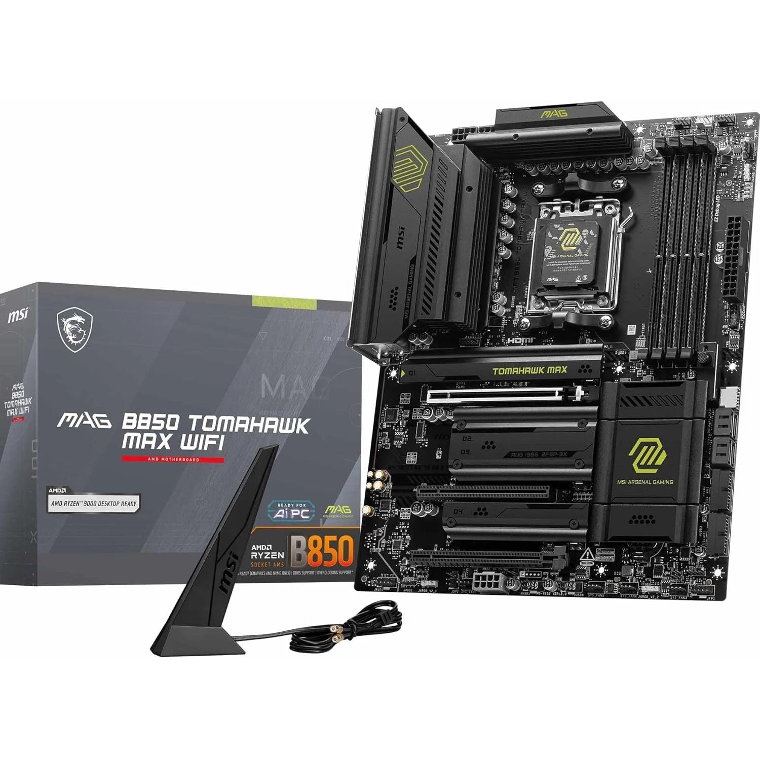 Buy MSI,MSI MAG B850 Tomahawk Max WiFi ATX Motherboard – AM5, DDR5 8400+ (OC), PCIe 5.0, M.2 Gen5, Wi-Fi 7, 5G LAN - Gadcet UK | UK | London | Scotland | Wales| Near Me | Cheap | Pay In 3 | Motherboards