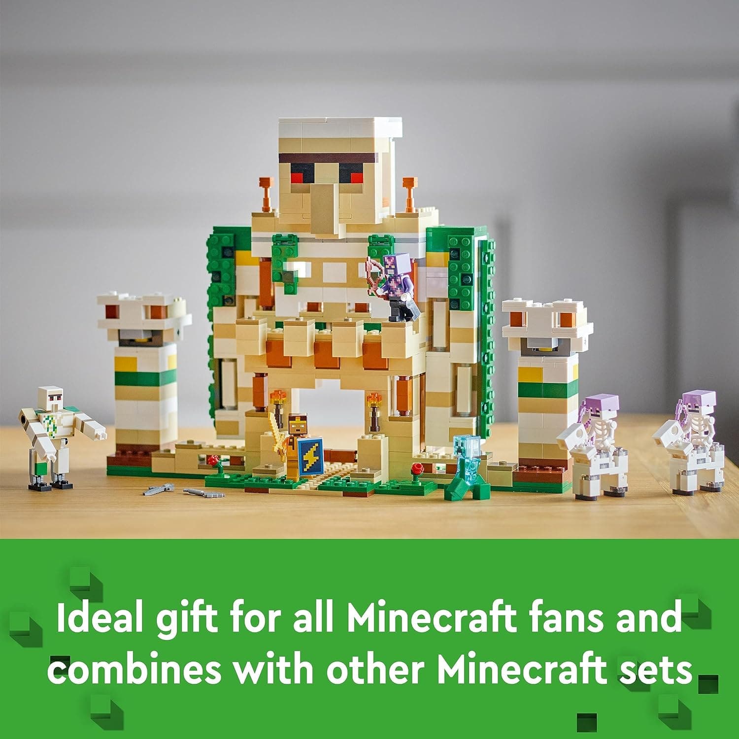 Buy Alann Trading Limited,LEGO Minecraft The Iron Golem Fortress, Buildable Castle Toy which Transforms into Large Figure, with 7 Characters includ. Crystal Knight, Skeleton Horsemen and a Charged Creeper 21250 - Gadcet UK | UK | London | Scotland | Wales| Near Me | Cheap | Pay In 3 | Toys & Games