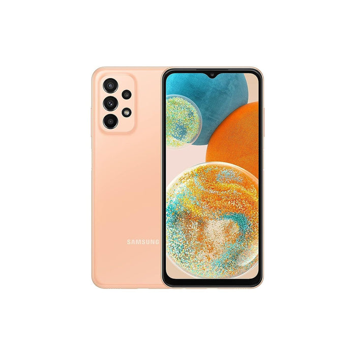 Buy Samsung,Samsung Galaxy A23 - 4GB RAM - 64GB Storage Dual SIM - Peach - Unlocked - International Model - Gadcet.com | UK | London | Scotland | Wales| Ireland | Near Me | Cheap | Pay In 3 | Unlocked Mobile Phones