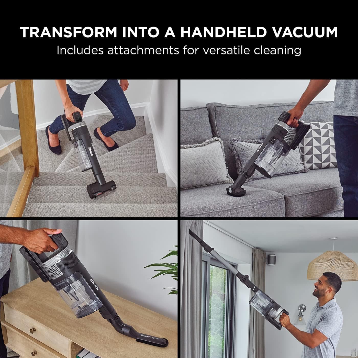 Buy Shark,Shark Stratos Cordless Stick Vacuum Cleaner Pet Pro, Anti Hair Wrap Plus, 120 Mins Run-Time (2 Batteries), Clean Sense IQ, Anti-Odour, Multi-Surface Tools,Charcoal/Silver, IZ420UKT - Gadcet UK | UK | London | Scotland | Wales| Near Me | Cheap | Pay In 3 | Vacuums