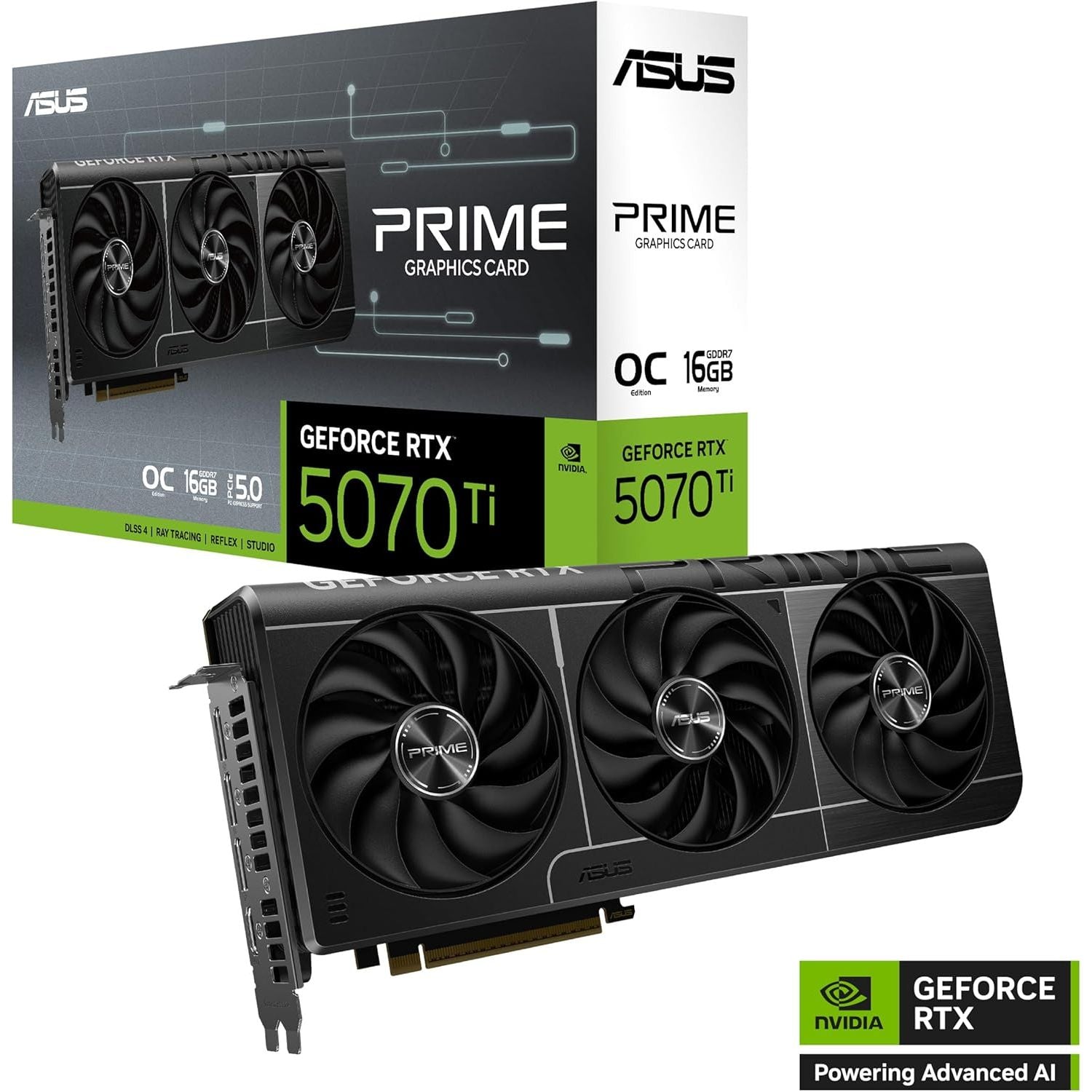 Buy ASUS,ASUS Prime GeForce RTX 5070 Ti OC 16GB GDDR7 Graphics Card – PCIe 5.0, 2527MHz Boost, HDMI 2.1b, DP 2.1b - Gadcet UK | UK | London | Scotland | Wales| Near Me | Cheap | Pay In 3 | Video Cards & Adapters