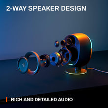 Buy SteelSeries,SteelSeries Arena 7 2.1 Gaming Speakers – Illuminated, 2-Way Design, Powerful Bass & Subwoofer, USB, Aux, Optical, Bluetooth, Wired – Compatible with PC, PlayStation, Mobile, Mac – UK Plug - Gadcet UK | UK | London | Scotland | Wales| Near Me | Cheap | Pay In 3 | Bluetooth Speaker