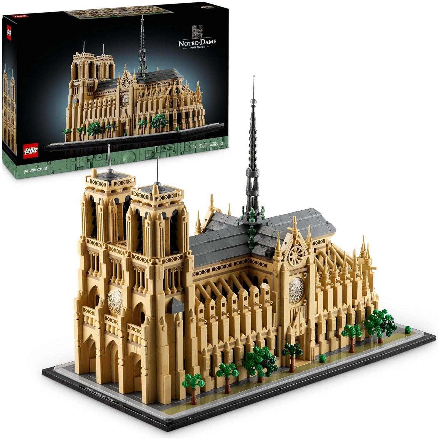 Buy Alann Trading Limited,LEGO Architecture Notre-Dame de Paris Set, Model Kit for Adults to Build, Home or Office Décor, Collectible Gift for Lovers of History, Men, Women, Him or Her 21061 - Gadcet UK | UK | London | Scotland | Wales| Near Me | Cheap | Pay In 3 | Toys & Games