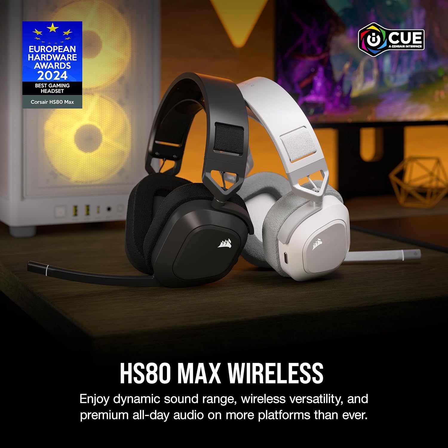 Buy CORSAIR,Corsair HS80 MAX PS5, PS4, PC Wireless Gaming Headset - Grey - Gadcet UK | UK | London | Scotland | Wales| Near Me | Cheap | Pay In 3 | Headsets