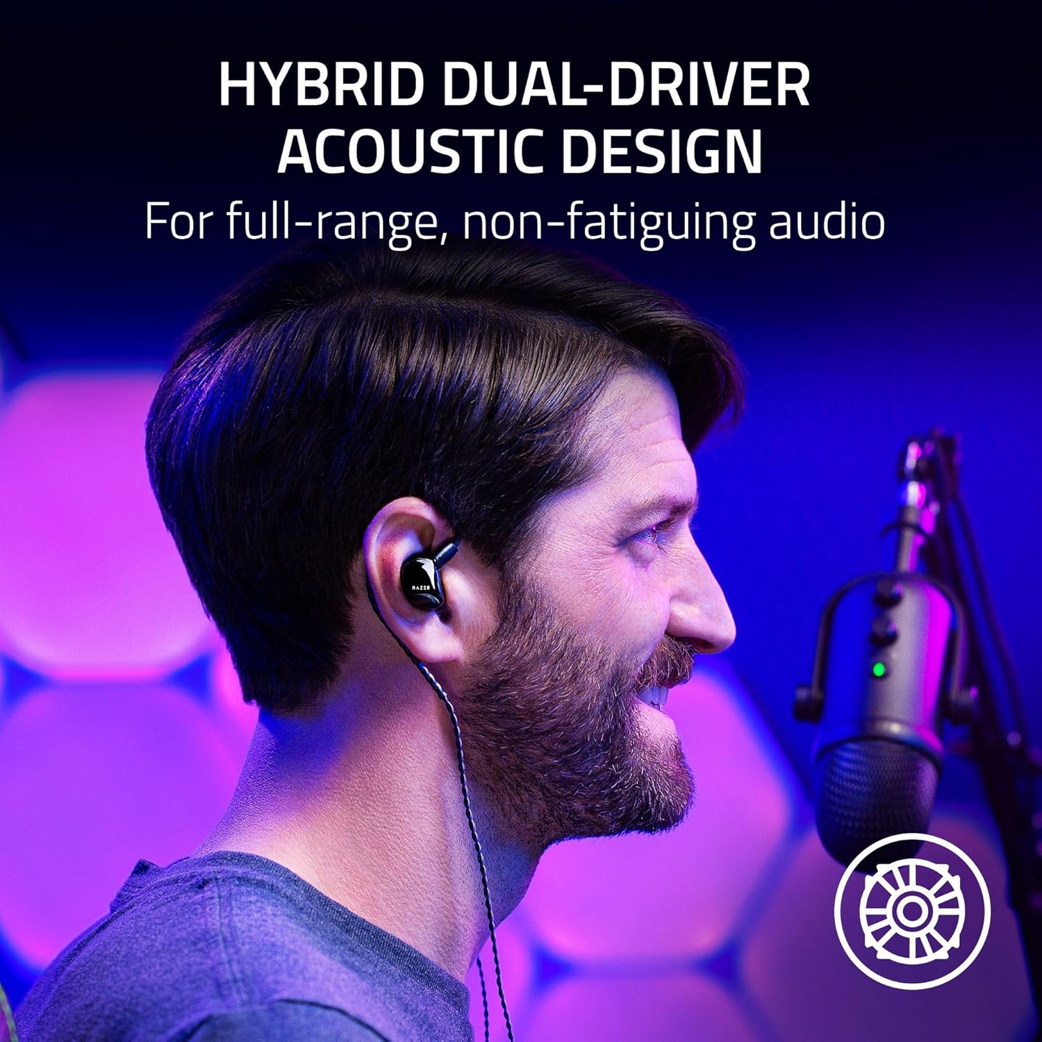 Buy RAZER,Razer Moray In-Ear Monitors – Black | Ergonomic Streaming Earphones with Dual-Driver Hybrid Acoustic Design, Superior Passive Noise Isolation & All-Day Comfort - Gadcet UK | UK | London | Scotland | Wales| Near Me | Cheap | Pay In 3 | In-Ear Headphones