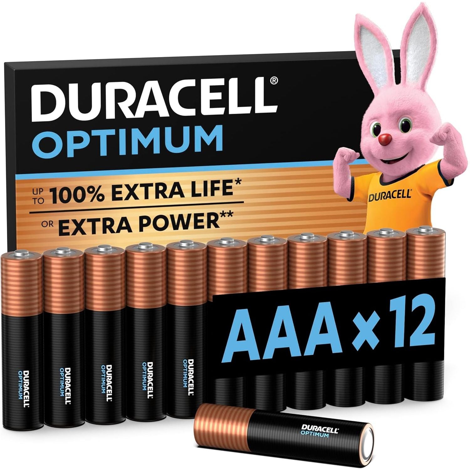 Buy Duracell,Duracell Optimum AAA Batteries (12 Pack) – Alkaline, 1.5V, Extra Life & Power - Gadcet UK | UK | London | Scotland | Wales| Near Me | Cheap | Pay In 3 | Batteries