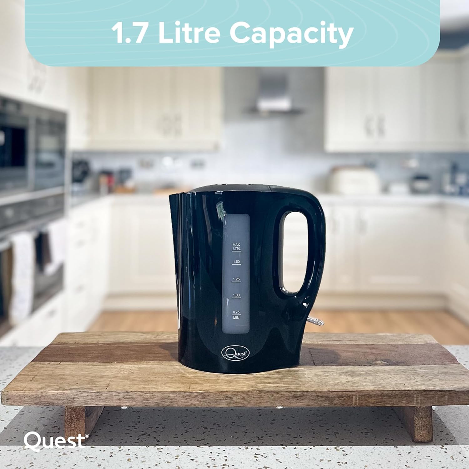Buy Quest,Quest 1.7 Litre Electric Kettle – Black - Gadcet UK | UK | London | Scotland | Wales| Near Me | Cheap | Pay In 3 | Electric Kettles