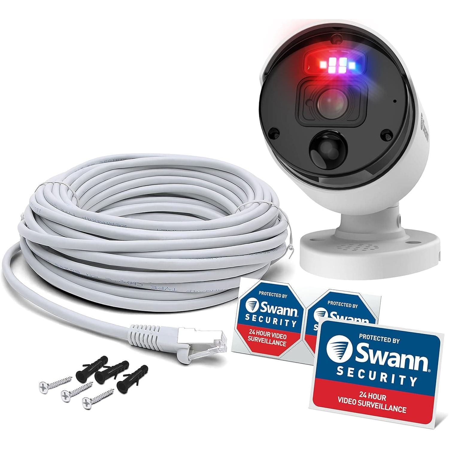 Buy Swann,Swann Add-On NVR Bullet Security Camera with PoE connection, 4K Ultra HD Video, Indoor or Outdoor, Colour Night Vision, Heat Motion Detection - Gadcet UK | UK | London | Scotland | Wales| Ireland | Near Me | Cheap | Pay In 3 | Surveillance Cameras