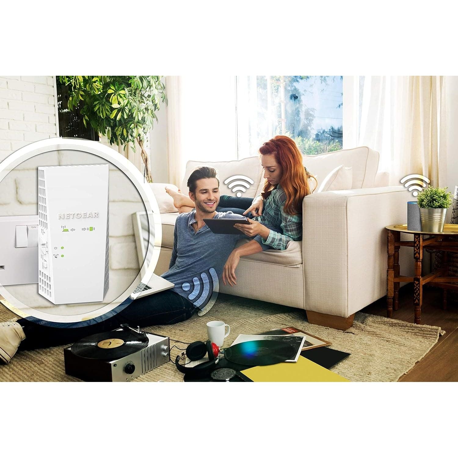 Buy NETGEAR,NETGEAR WiFi Booster Range Extender | WiFi Extender Booster | WiFi Repeater Internet Booster | Covers up to 2100 sq ft and 35 devices | AC1900 (EX6410) - Gadcet UK | UK | London | Scotland | Wales| Near Me | Cheap | Pay In 3 | Network Cards & Adapters