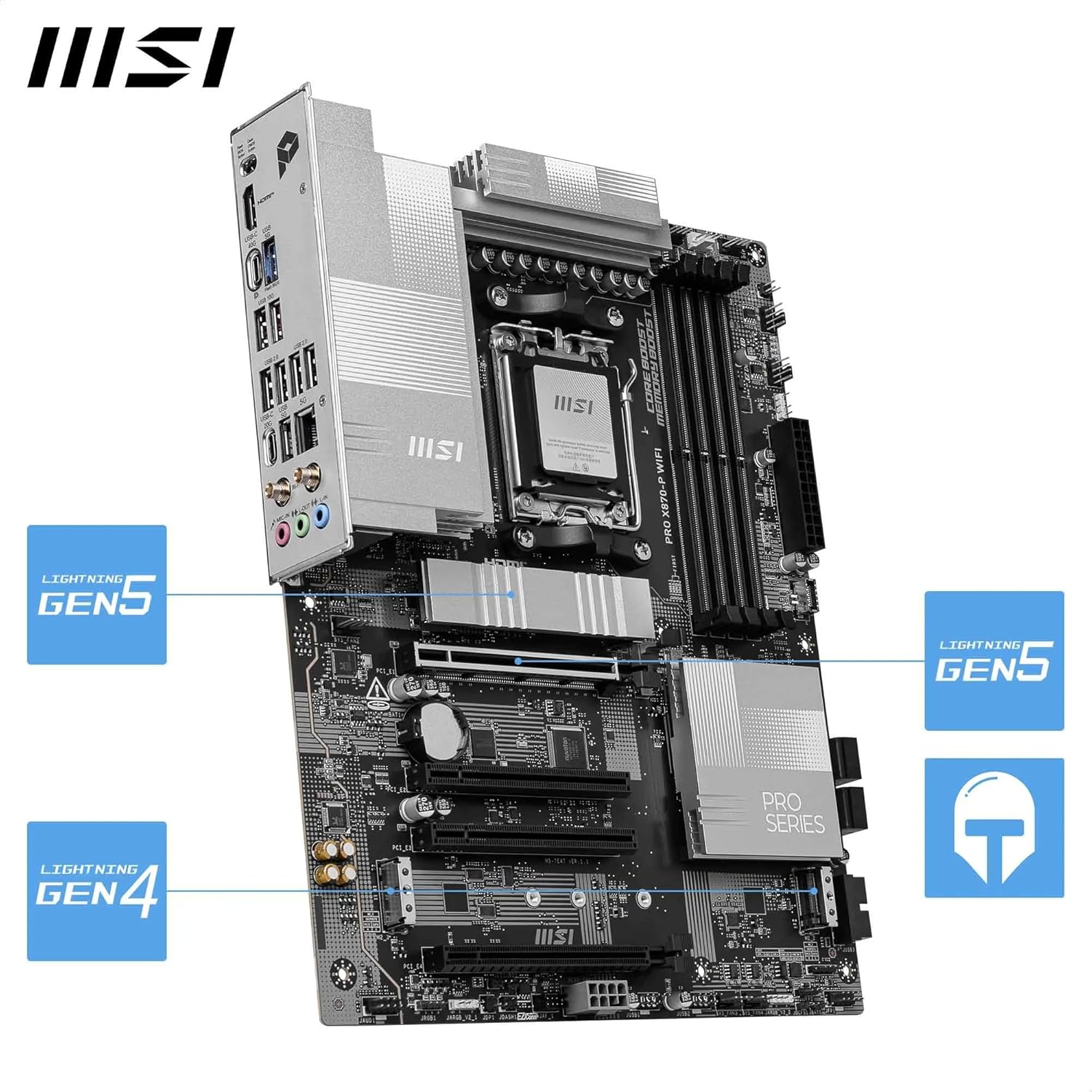 Buy MSI,MSI PRO X870-P WIFI ATX Motherboard – AMD AM5, DDR5, PCIe 5.0, Wi-Fi 7, 5G LAN - Gadcet UK | UK | London | Scotland | Wales| Near Me | Cheap | Pay In 3 | Motherboards