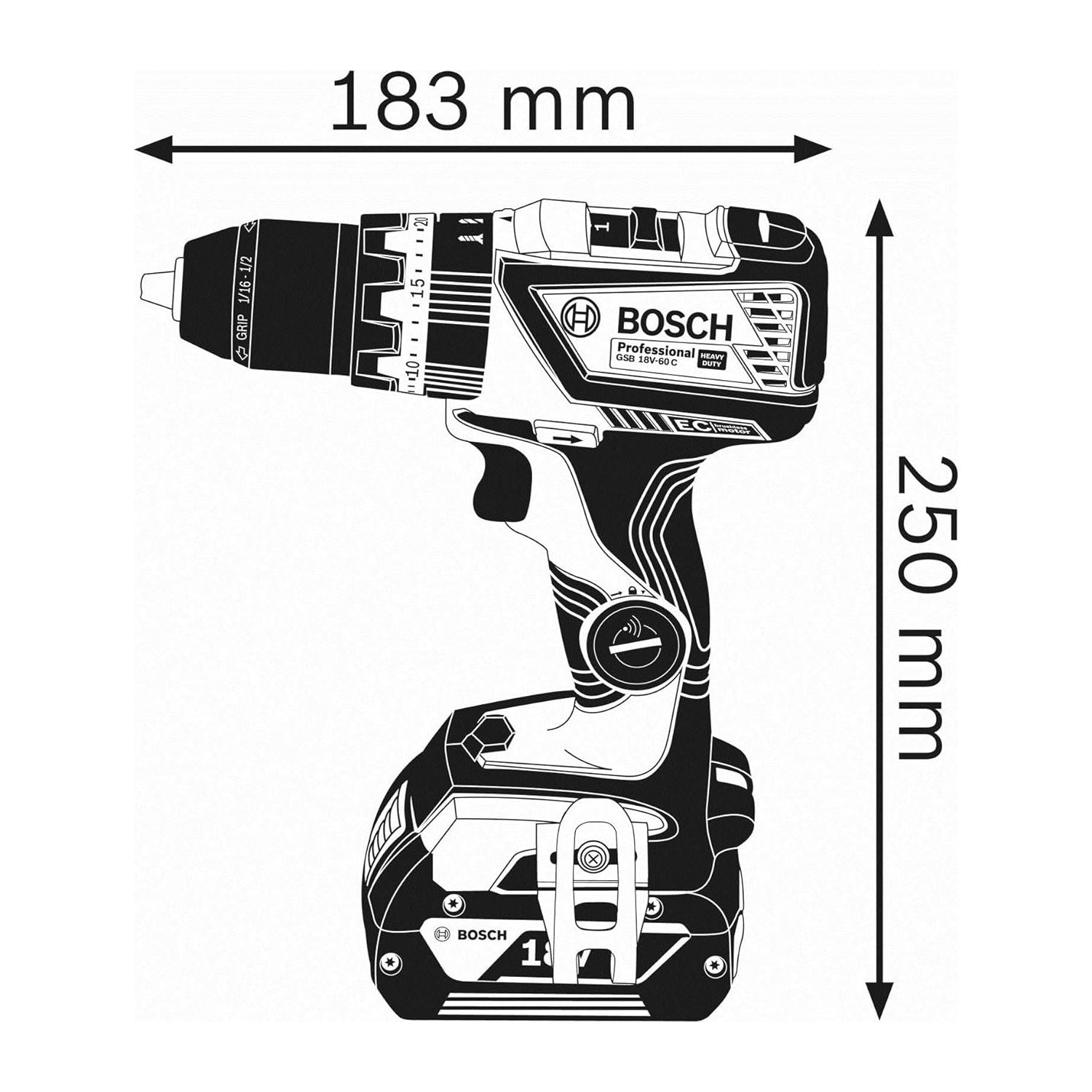 Buy Bosch,Bosch Professional GSB 18V-60 C Brushless Combi Drill – 18V Cordless Drill Driver - Gadcet UK | UK | London | Scotland | Wales| Near Me | Cheap | Pay In 3 | Power, Garden & Hand Tools