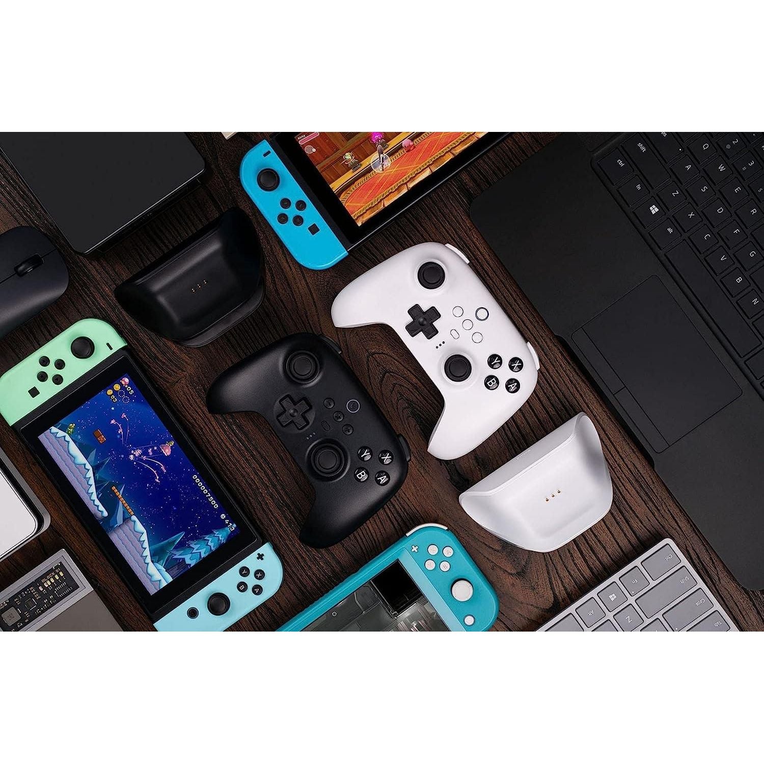 Buy 8BITDO,8BitDo Ultimate Bluetooth & 2.4g Controller with Charging Dock for Switch and Windows - Black - Gadcet.com | UK | London | Scotland | Wales| Ireland | Near Me | Cheap | Pay In 3 | Game Controllers