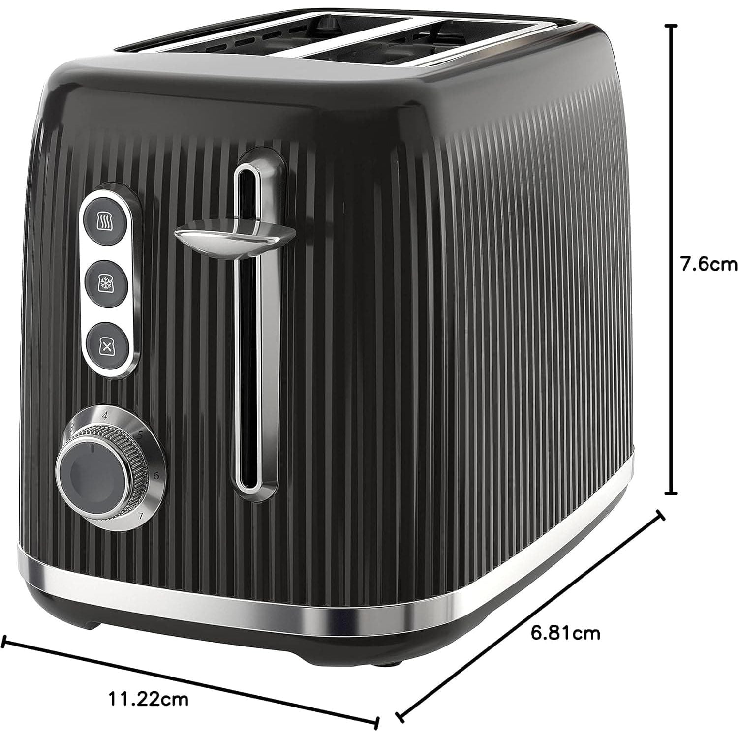Buy BREVILLE,Breville Bold Black 2-Slice Toaster with High-Lift and Wide Slots | Black and Silver Chrome - Gadcet UK | UK | London | Scotland | Wales| Ireland | Near Me | Cheap | Pay In 3 | Electronics
