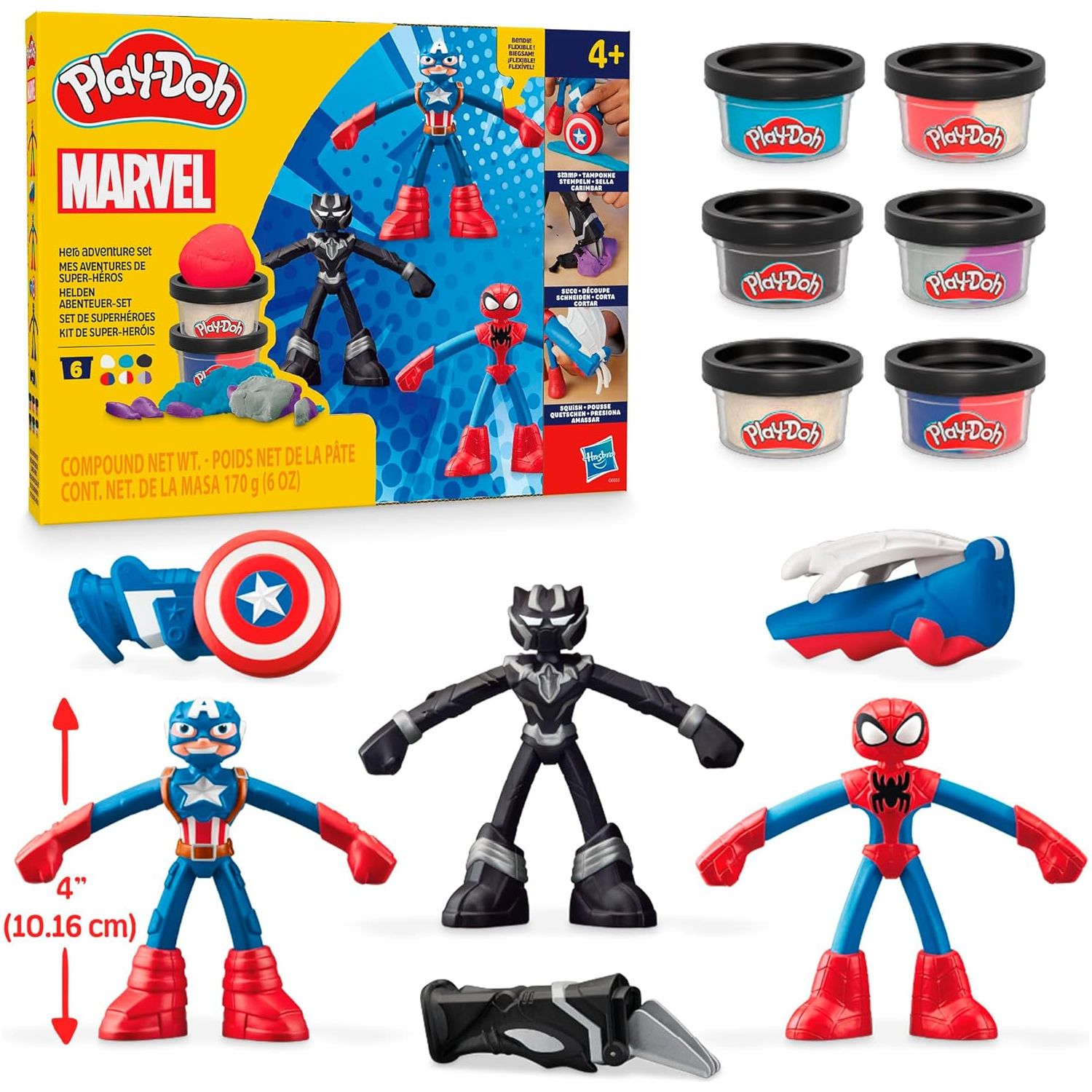 Buy Play-Doh,Play-Doh Marvel Hero Adventure Playset – Action Figure & Creative Modelling Toy for Kids - Gadcet UK | UK | London | Scotland | Wales| Near Me | Cheap | Pay In 3 | Games and Toys