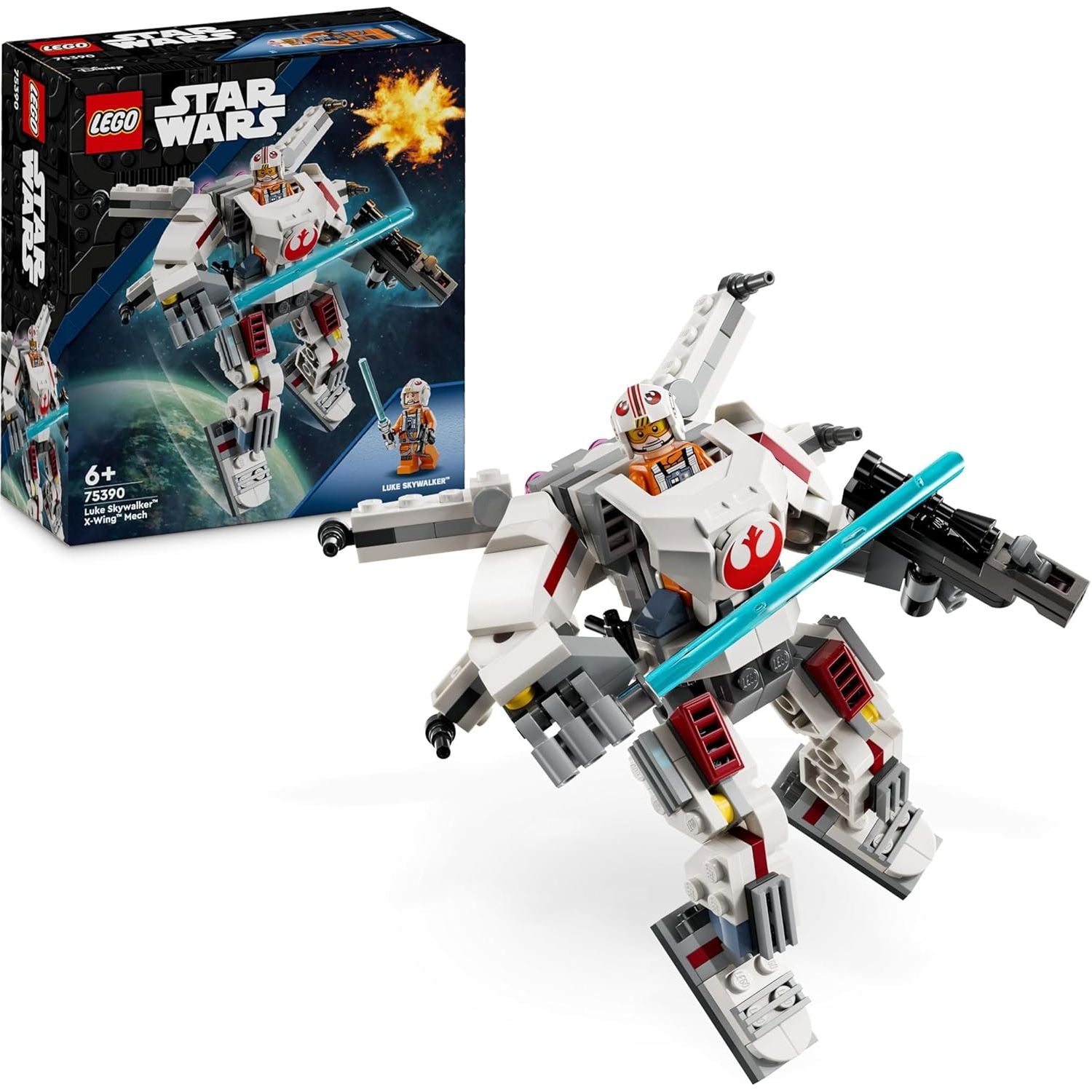 Buy LEGO,LEGO Star Wars Luke Skywalker X-Wing Mech (75390) – Collectible Building Toy with Minifigure – Ages 6+ - Gadcet UK | UK | London | Scotland | Wales| Near Me | Cheap | Pay In 3 | Building Toys