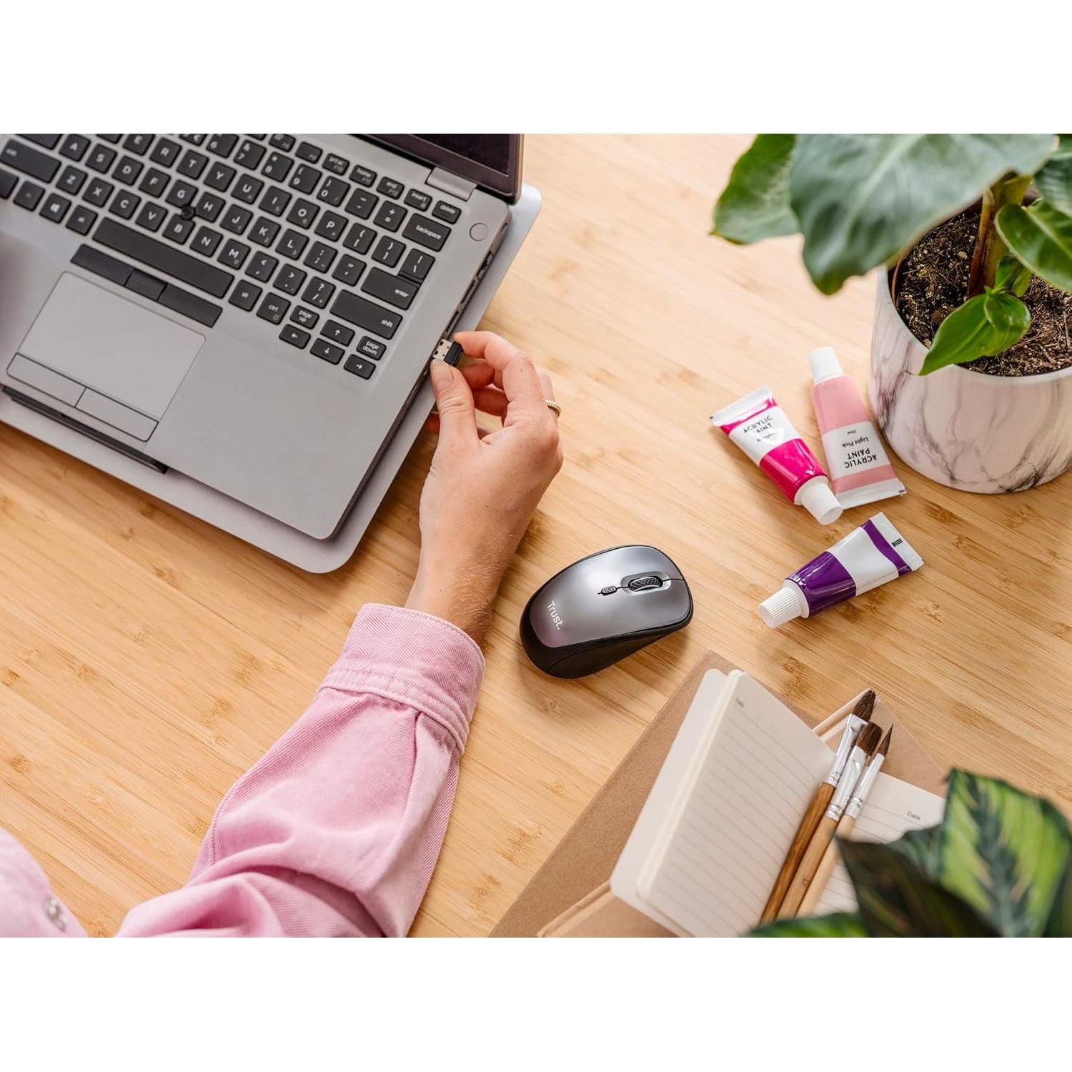 Buy Trust,Trust Yvi+ Silent Wireless Mouse – Sustainable, Compact, and Quiet - Gadcet UK | UK | London | Scotland | Wales| Near Me | Cheap | Pay In 3 | Keyboard & Mouse