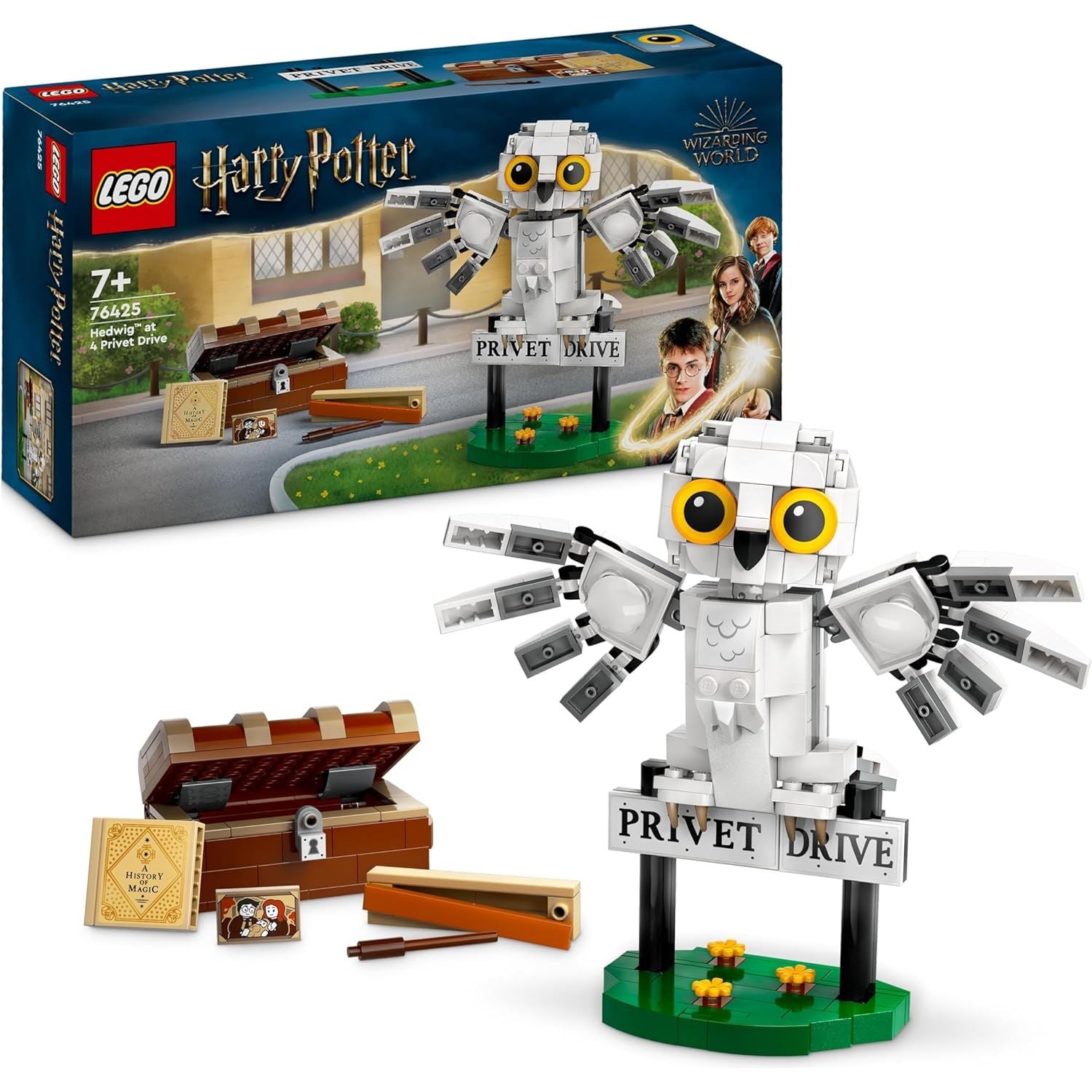 Buy Lego,LEGO Harry Potter Hedwig at 4 Privet Drive (76425) – Buildable Toy with Owl Figure for Kids Aged 7+ – Wizarding World Gift Idea - Gadcet UK | UK | London | Scotland | Wales| Near Me | Cheap | Pay In 3 | Games and Toys
