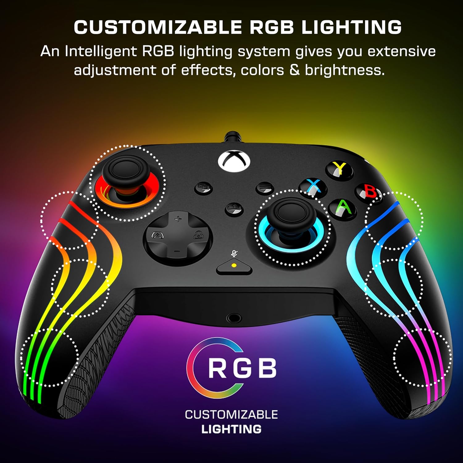 Buy Gadcet Chadwell Heath,Turtle Beach Afterglow Wave Wired Xbox Controller Black – RGB Gaming Controller with Hall-Effect Triggers, Audio Controls & Mappable Buttons - Gadcet UK | UK | London | Scotland | Wales| Near Me | Cheap | Pay In 3 | Game Controllers