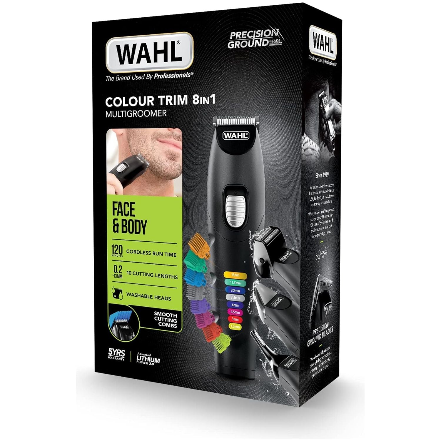 Buy Wahl,Wahl 8-in-1 Colour Trim Multigroomer - Cordless Body & Beard Trimmer with 4 Heads, Rechargeable - Gadcet UK | UK | London | Scotland | Wales| Near Me | Cheap | Pay In 3 | Hair Clippers & Trimmers