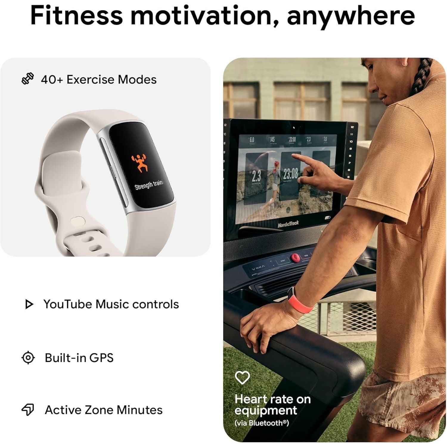 Buy Fitbit,Fitbit Charge 6 Fitness Tracker - Porcelain - Gadcet UK | UK | London | Scotland | Wales| Near Me | Cheap | Pay In 3 | Watches