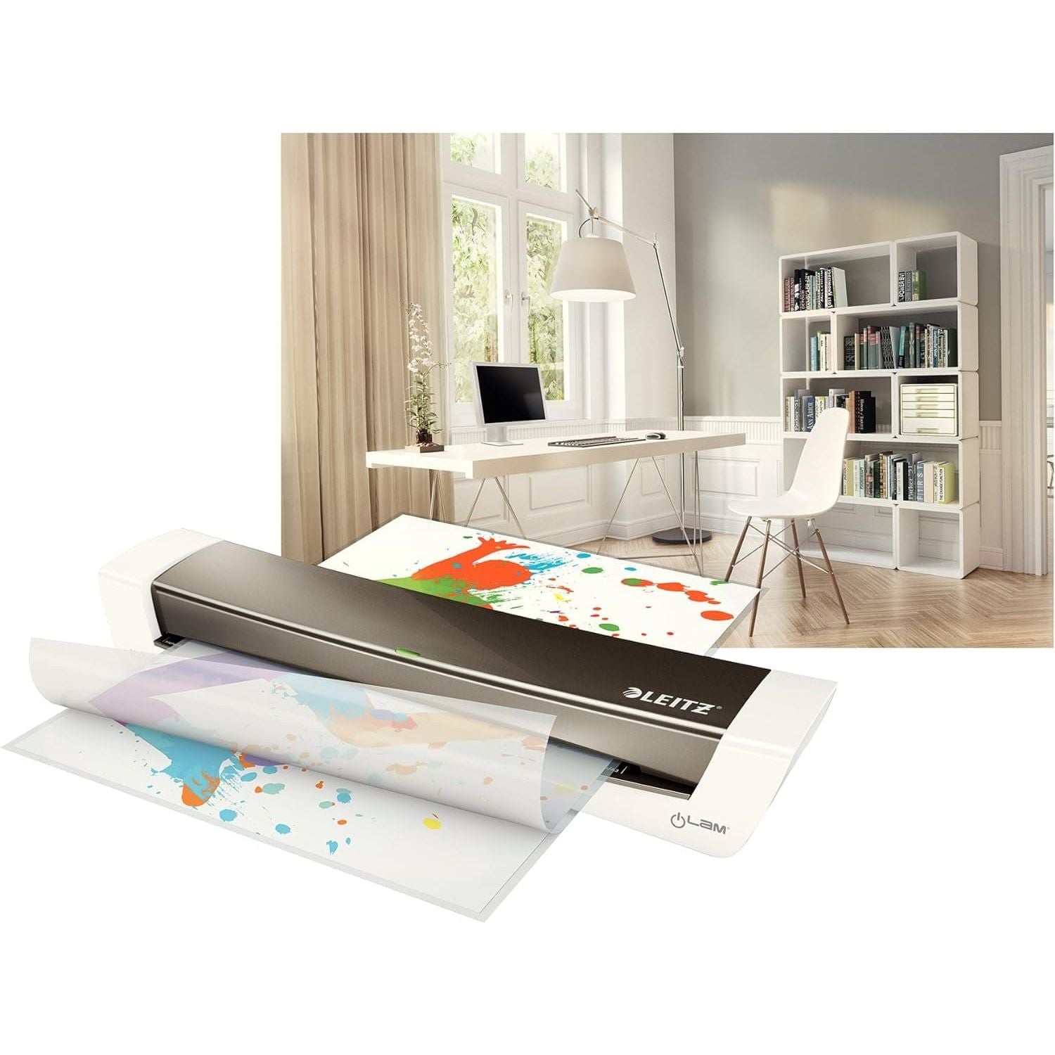Buy Leitz,Leitz 74401089 iLam A3 Laminator, Ideal for Home Office - Metallic Dark Grey - Gadcet UK | UK | London | Scotland | Wales| Near Me | Cheap | Pay In 3 | Office Electronic