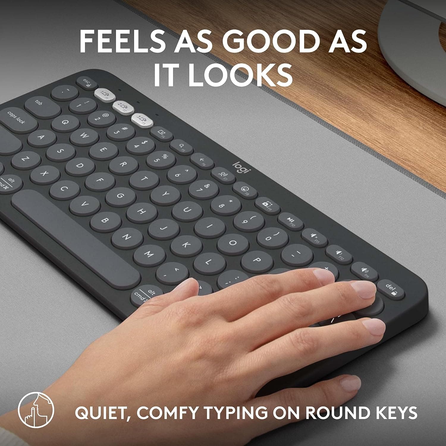Buy Logitech,Logitech Pebble Keys 2 K380s Minimalist Keyboard - Graphite - Gadcet UK | UK | London | Scotland | Wales| Ireland | Near Me | Cheap | Pay In 3 | Keyboards