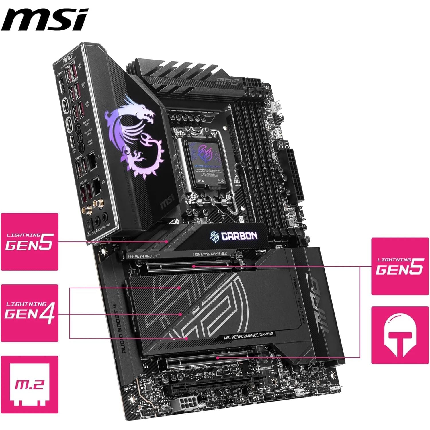 Buy MSI,MSI MPG Z890 CARBON WIFI ATX Motherboard – Intel Core Ultra (Series 2) Support - Gadcet UK | UK | London | Scotland | Wales| Near Me | Cheap | Pay In 3 | Motherboards