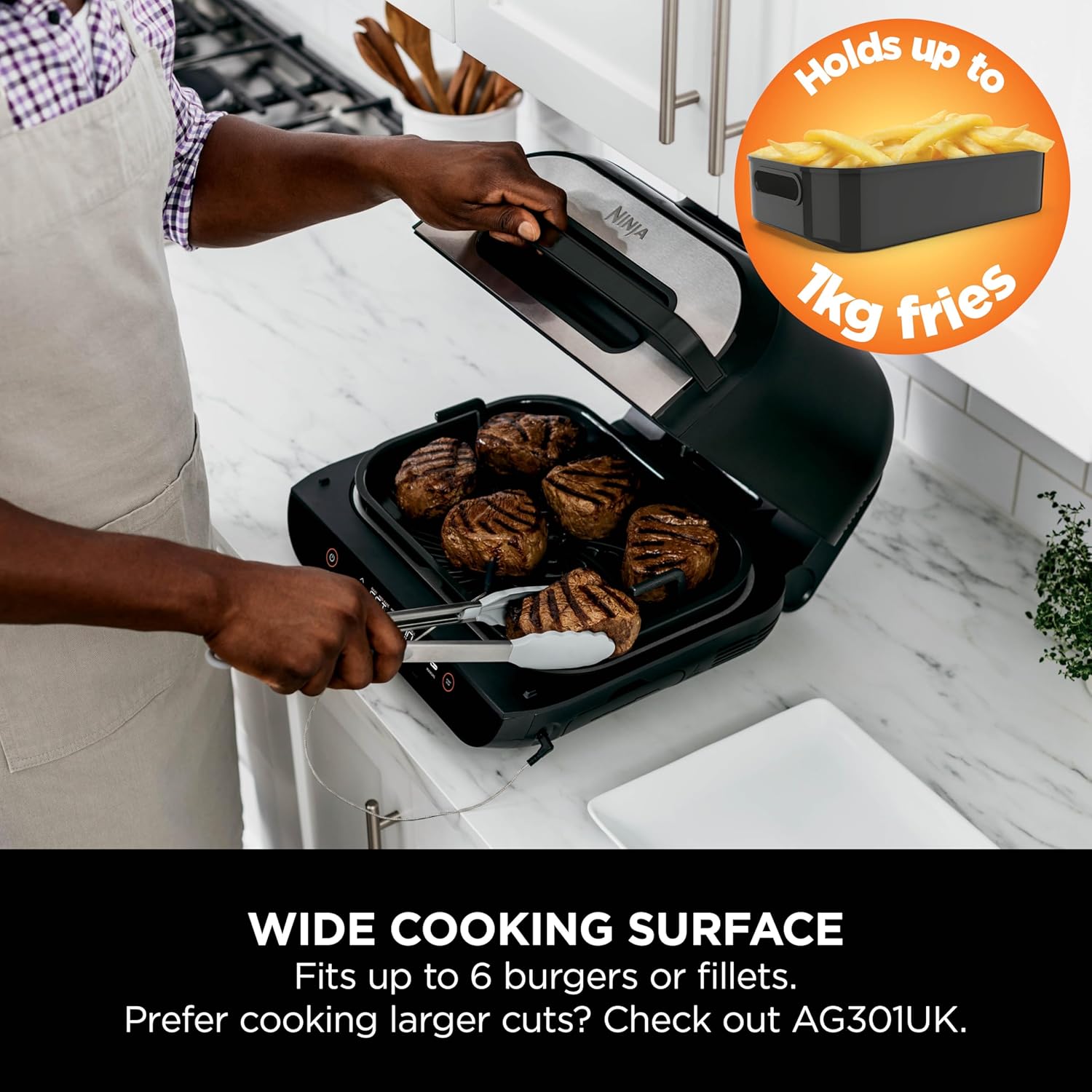 Buy NINJA,Ninja Foodi Max AG551UK Health Grill & Air Fryer - Grey - Gadcet UK | UK | London | Scotland | Wales| Near Me | Cheap | Pay In 3 | Food Cookers & Steamers