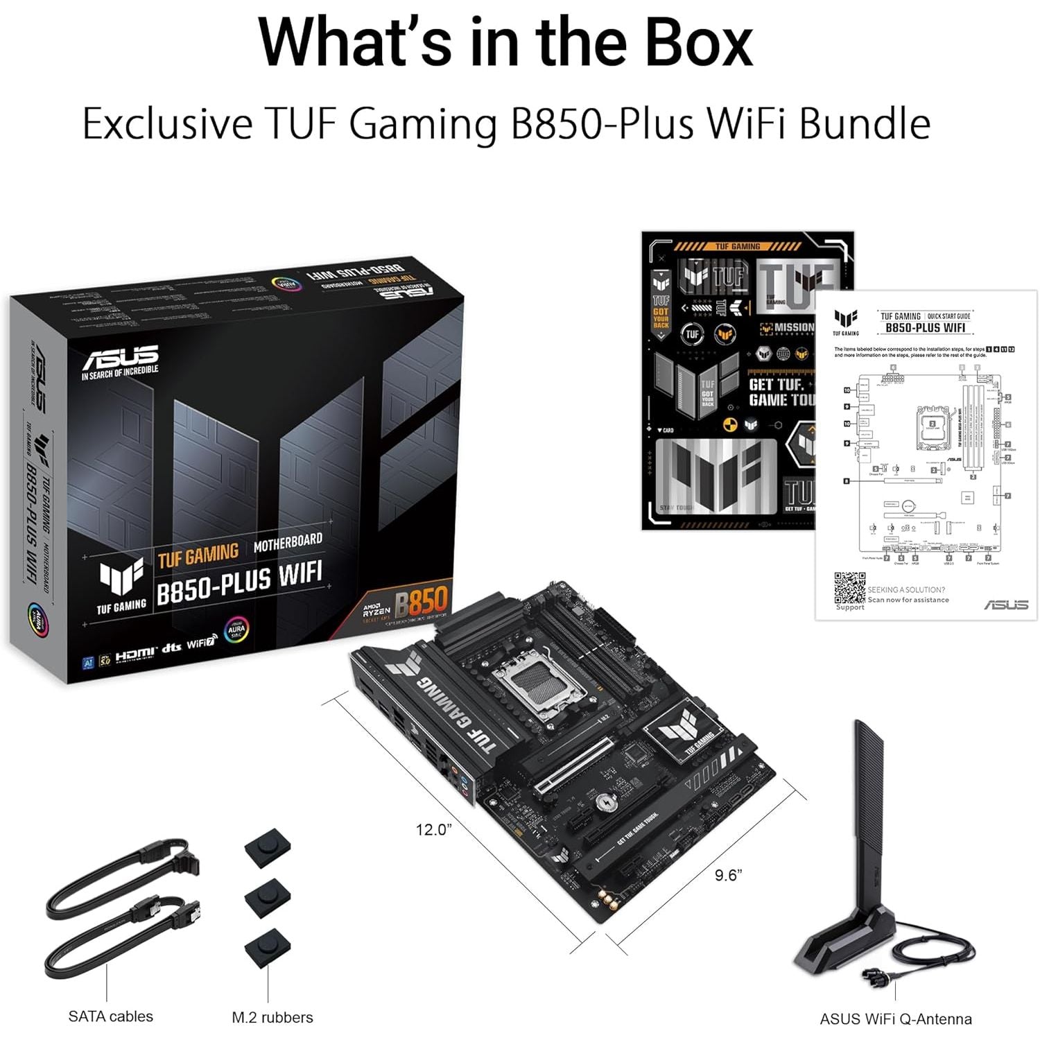 Buy ASUS,ASUS TUF GAMING B850-PLUS WIFI AMD ATX Motherboard | 14+2+1 80A Power Stages, DDR5, PCIe 5.0 Ready, 3× M.2 Slots, Wi-Fi 7, 2.5Gb LAN, USB-C 20Gbps, Aura Sync RGB - Gadcet UK | UK | London | Scotland | Wales| Near Me | Cheap | Pay In 3 | Motherboards