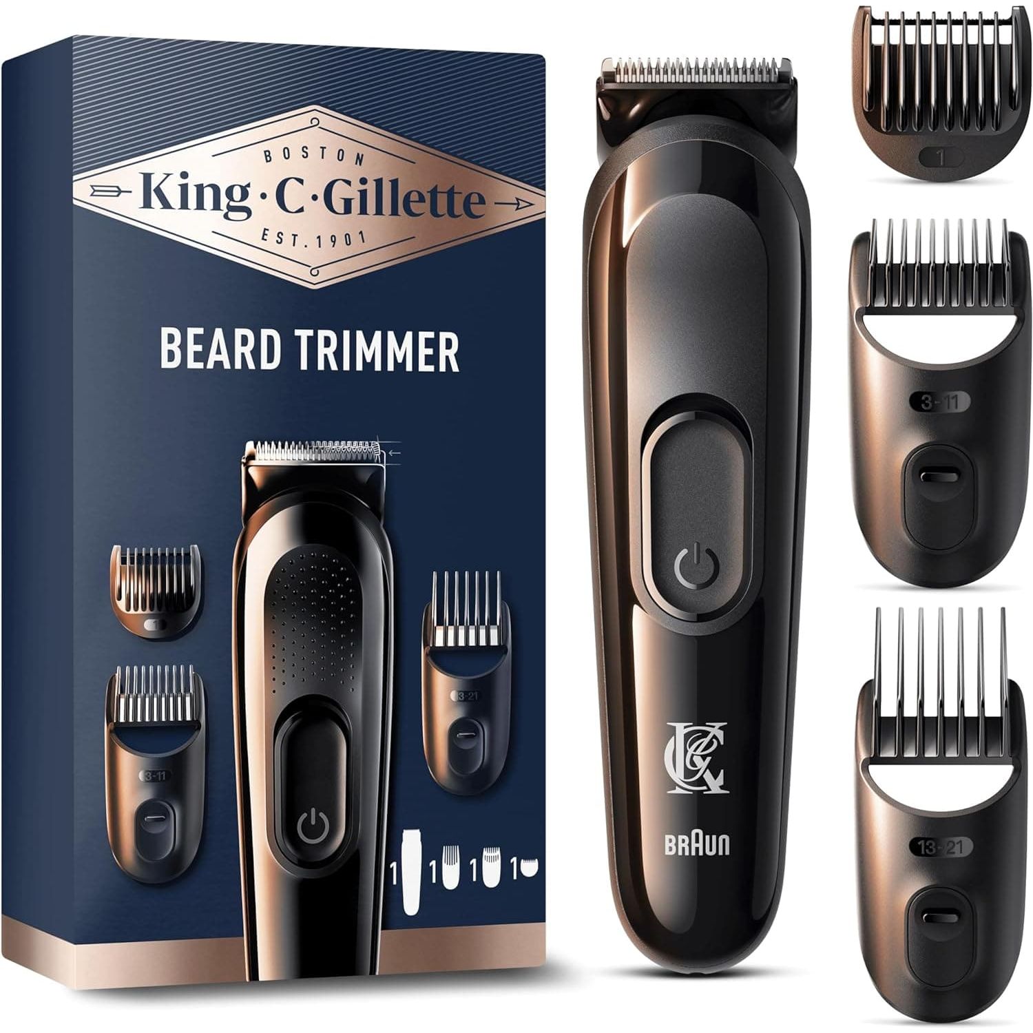 Buy King C. Gillette,King C. Gillette Cordless Beard Trimmer Kit for Men, with Lifetime Sharp Blades, Includes 3 Interchangeable Hair Clipper Combs, Gifts for Men, 2 Pin UK Plug - Gadcet UK | UK | London | Scotland | Wales| Near Me | Cheap | Pay In 3 | Hair Clippers & Trimmers